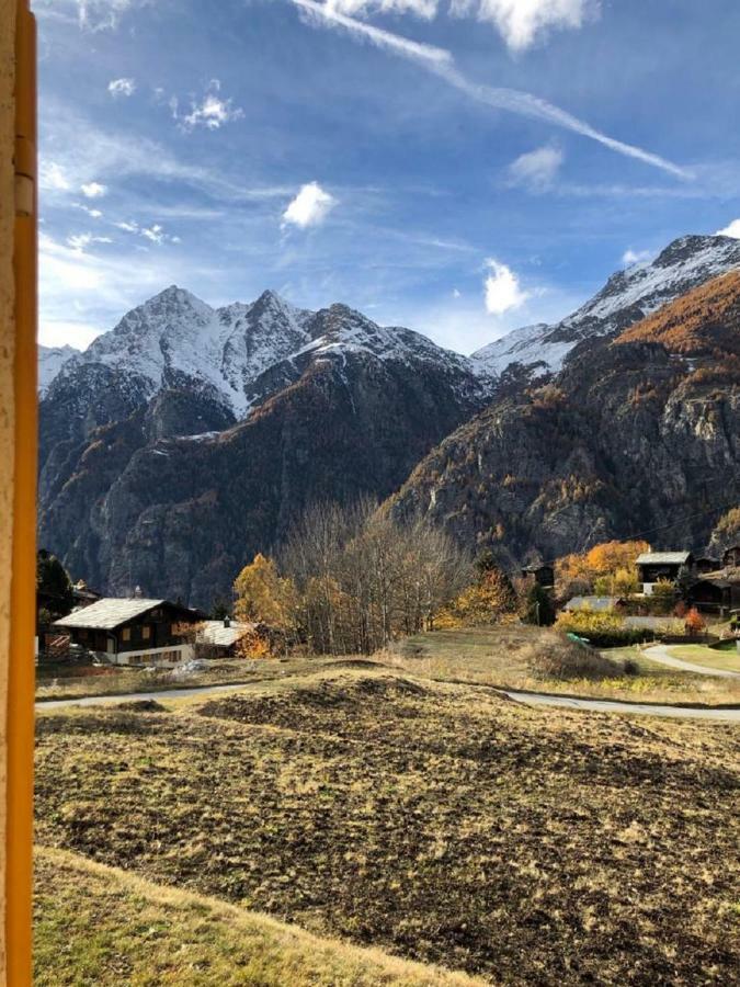 Maisonette Gentiana "Ein Nest Fur 2" Grächen Buitenkant foto